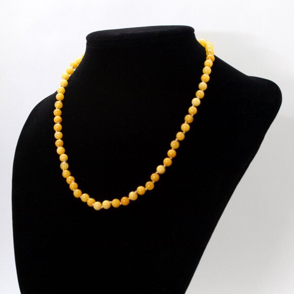 Real BALTIC AMBER Necklace, 100% NATURAL Handmade Butterscotch Amber Beads - Picture 13 of 13